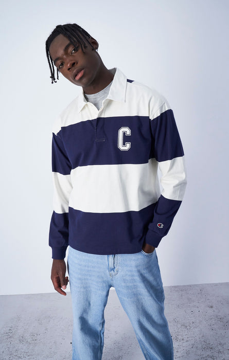 Polo de rugby à logo lettrage