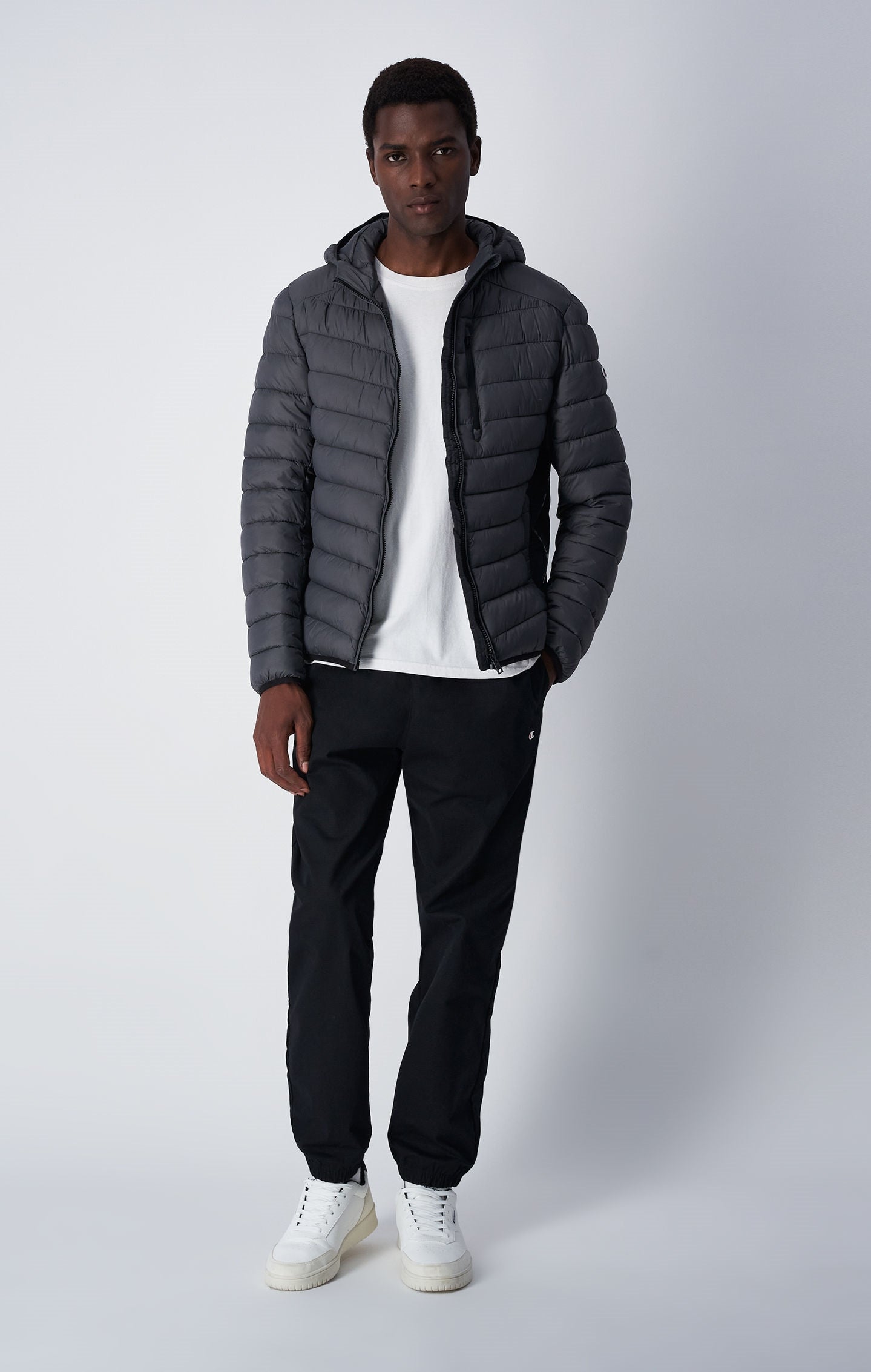 Piumino Con Cappuccio Tech Imbottito