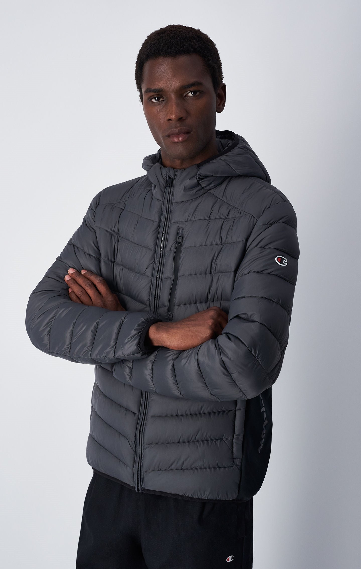 Piumino Con Cappuccio Tech Imbottito