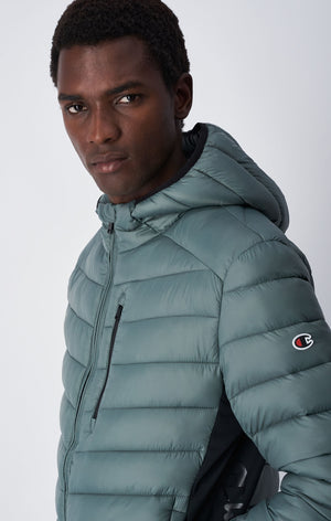 Piumino Con Cappuccio Tech Imbottito