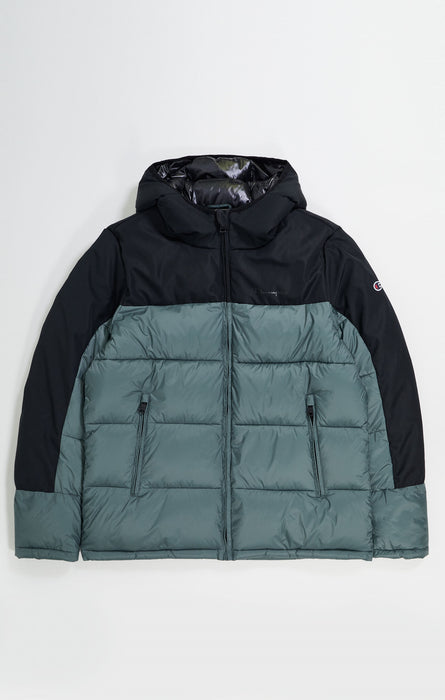 Piumino Pesante Con C Logo Patch