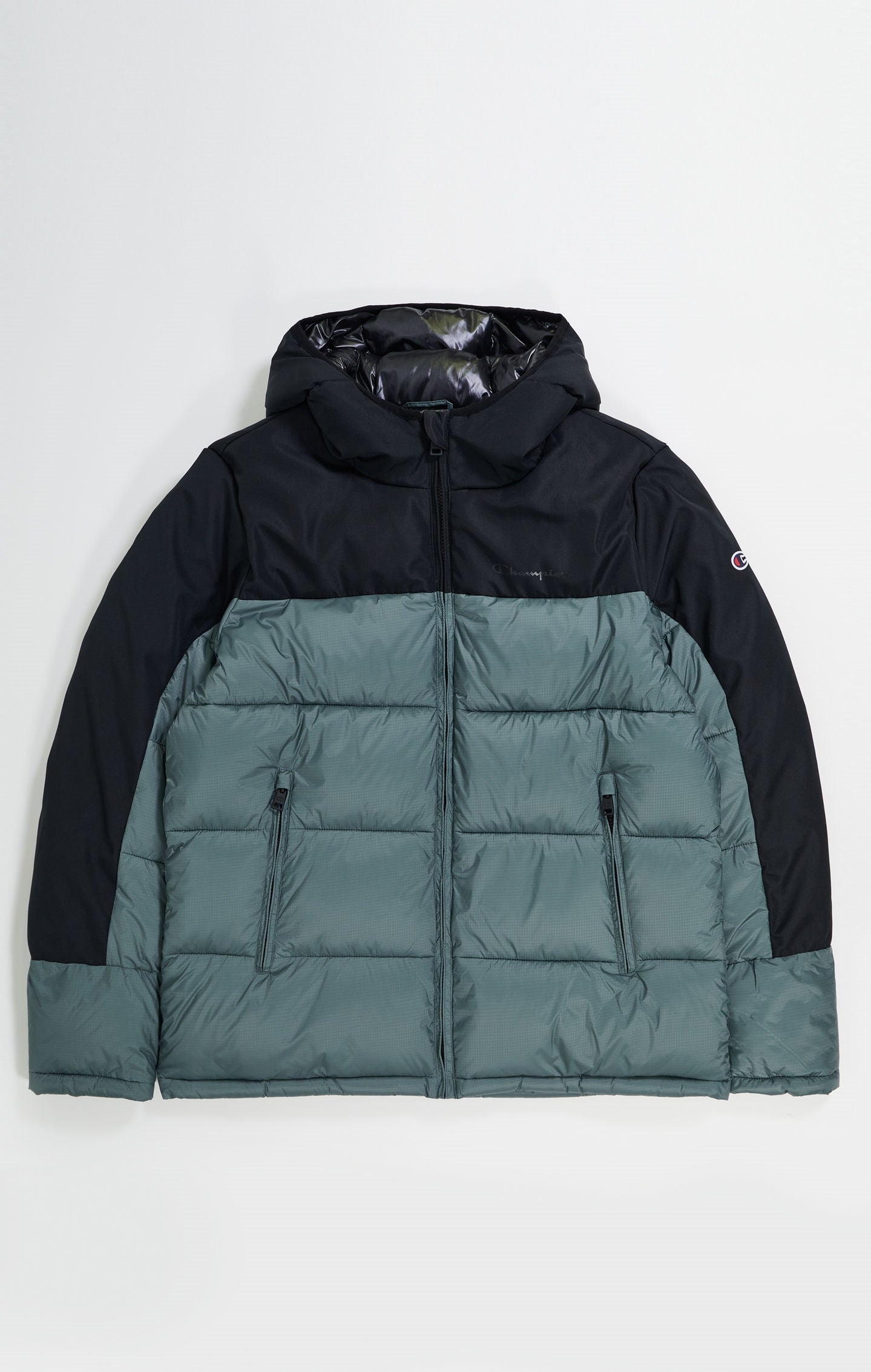 Piumino Pesante Con C Logo Patch