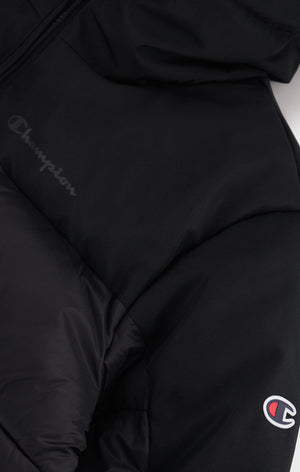 Piumino Pesante Con C Logo Patch