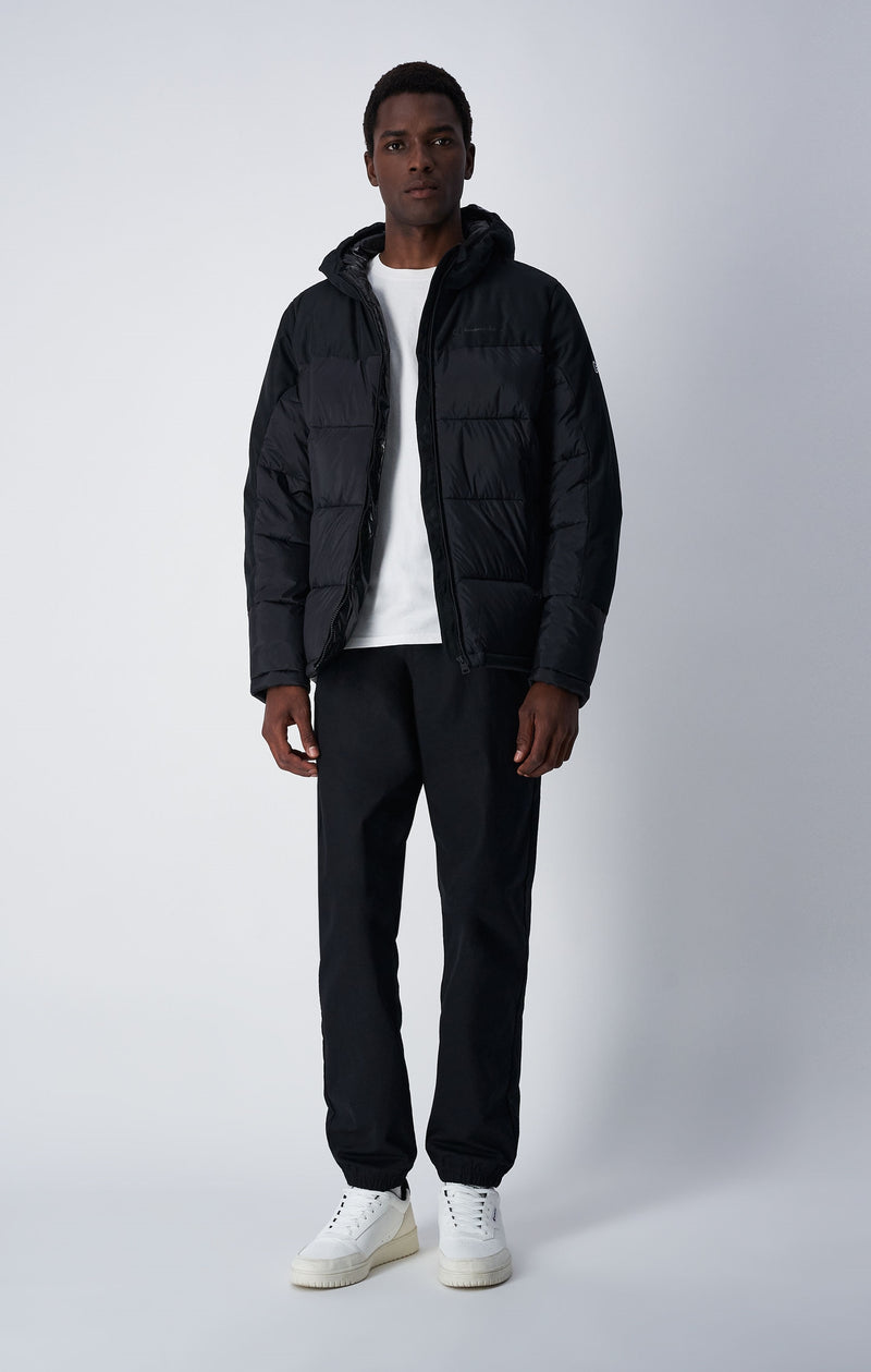 Piumino Pesante Con C Logo Patch