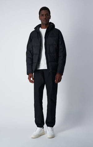 Piumino Pesante Con C Logo Patch