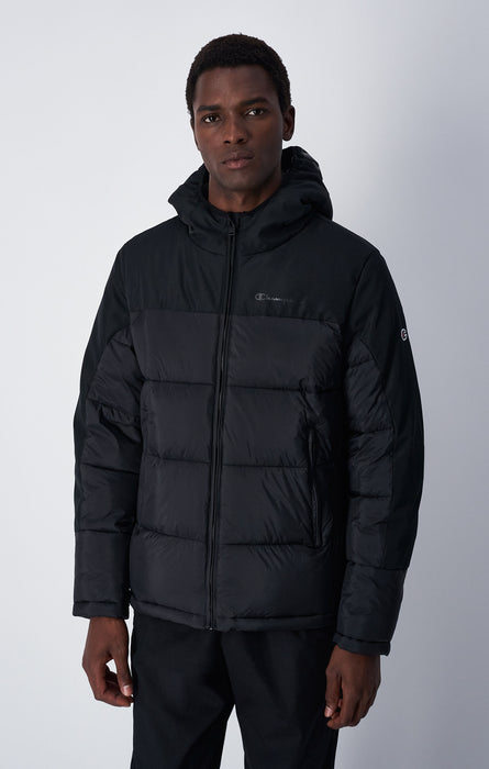 Piumino Pesante Con C Logo Patch