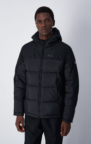 Piumino Pesante Con C Logo Patch