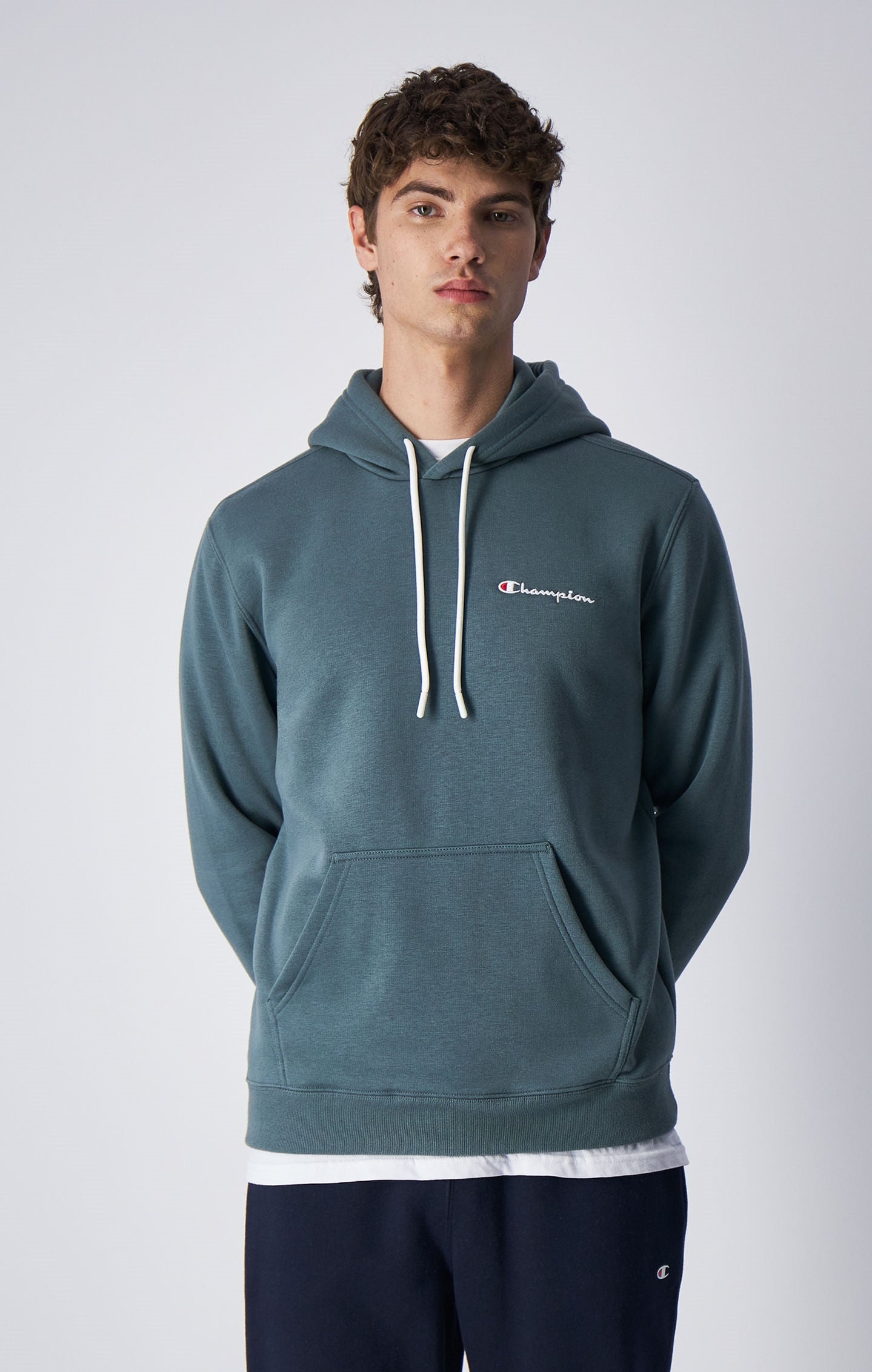 Small Script Logo Fleece Hoodie