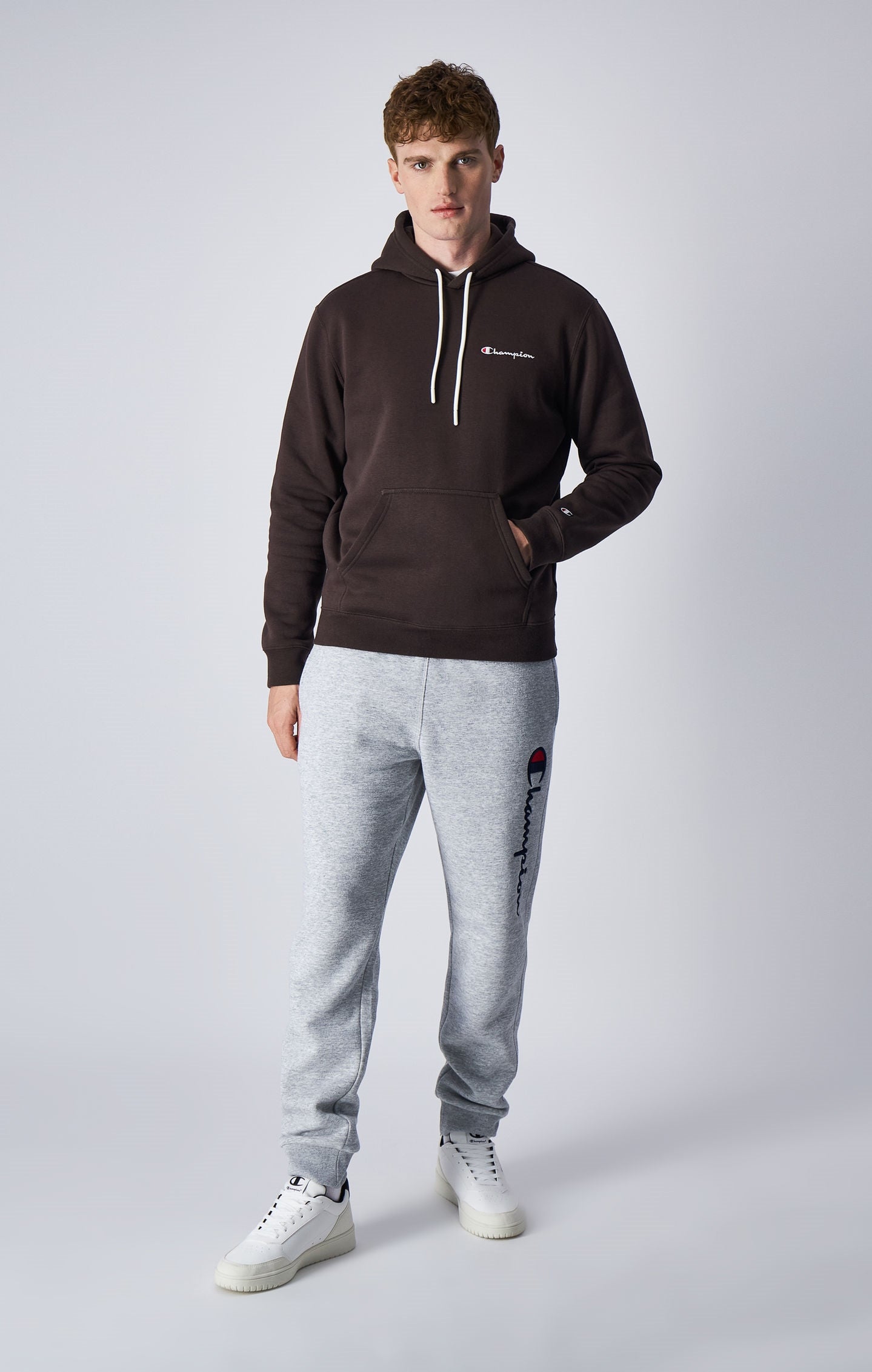 Small Script Logo Fleece Hoodie