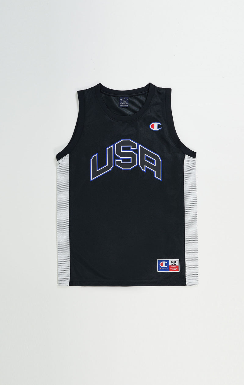 Canotta Mesh Con Logo USA