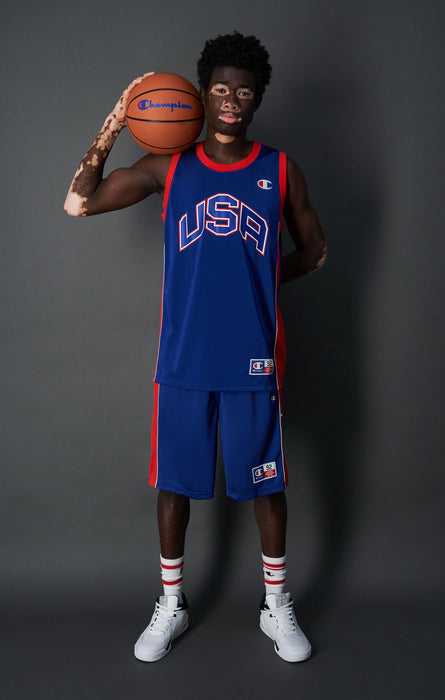 Shorts In Tessuto Mesh Logo USA