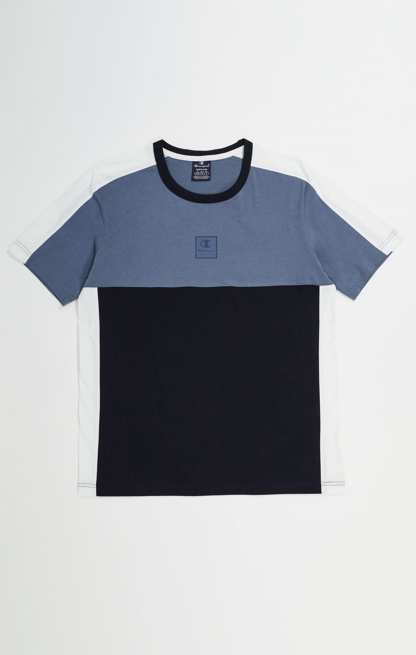 T-shirt Color Block in Cotone