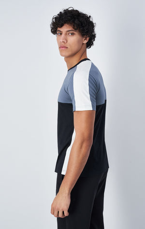 T-shirt Color Block in Cotone