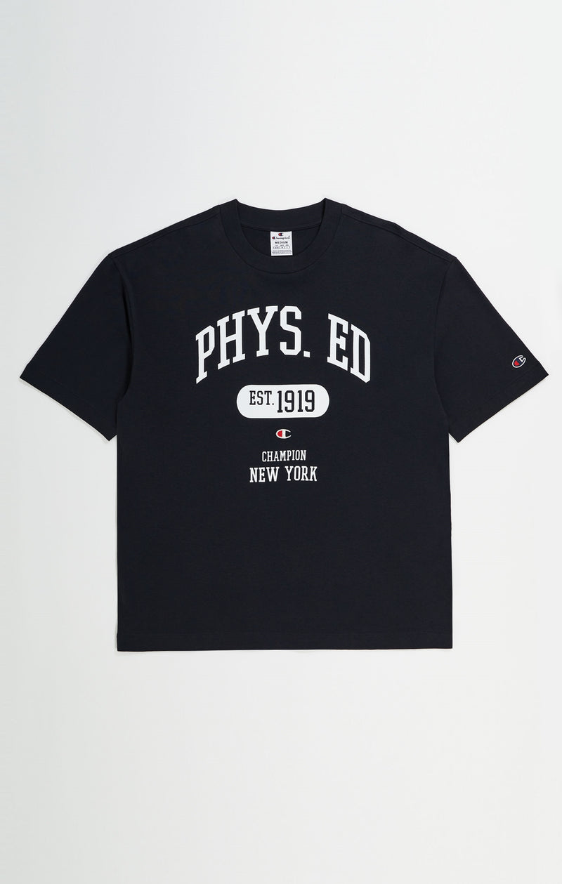 T-shirt In Cotone Stile College