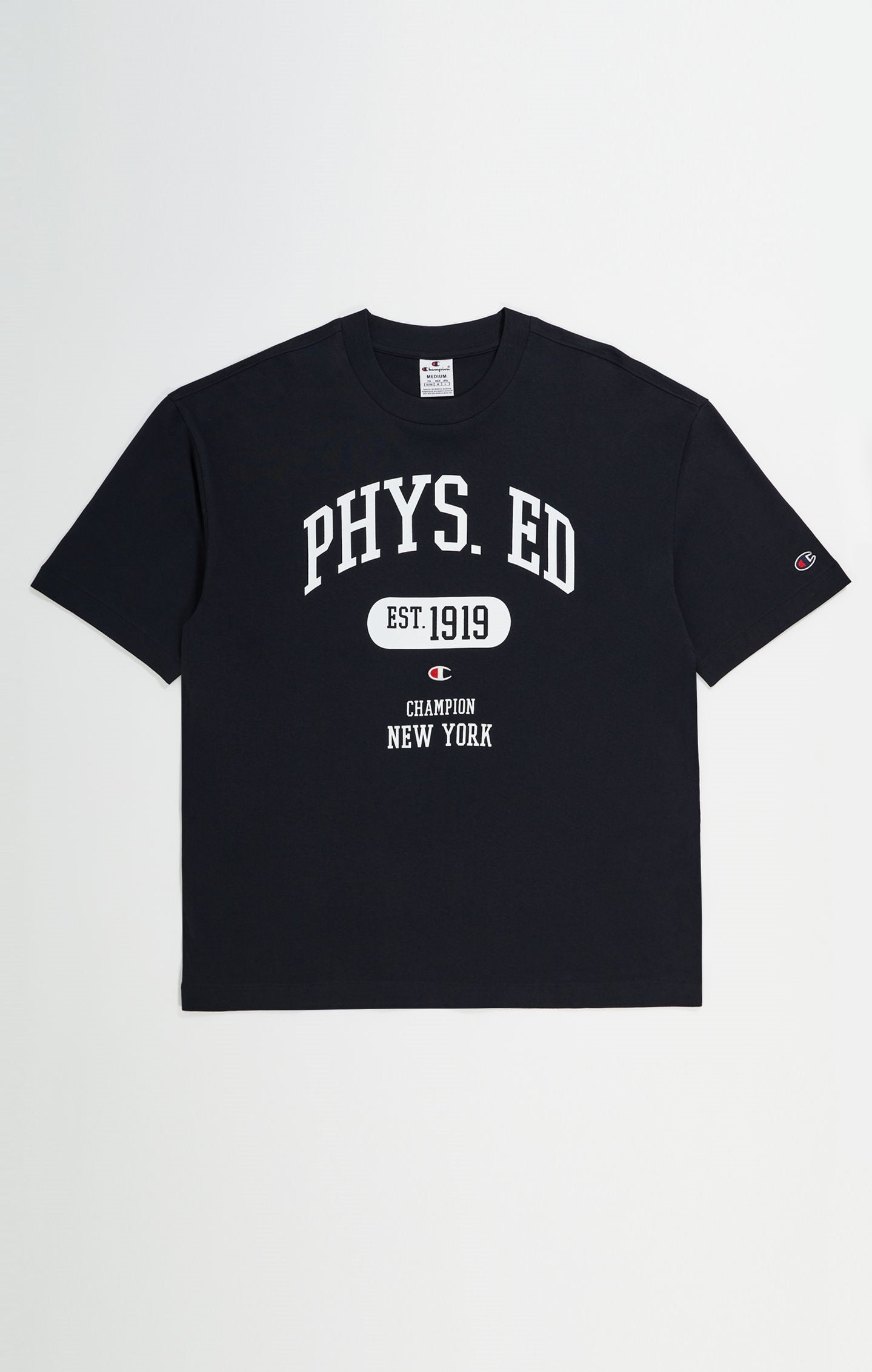 T-shirt In Cotone Stile College