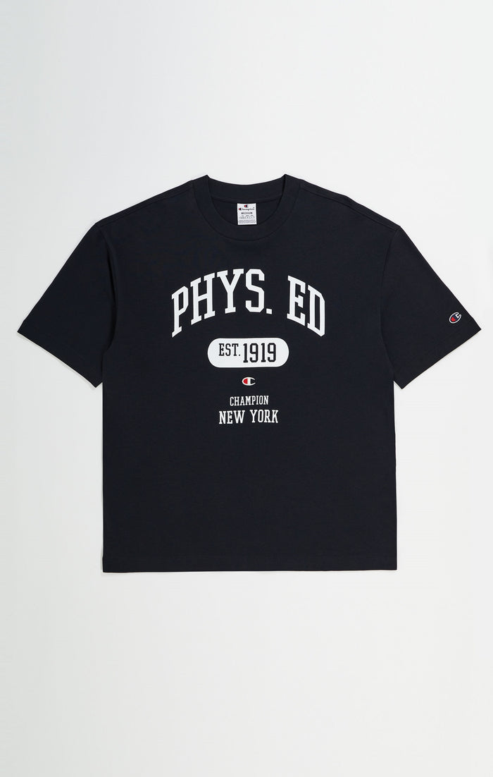 Baumwoll-T-Shirt mit College-Logo