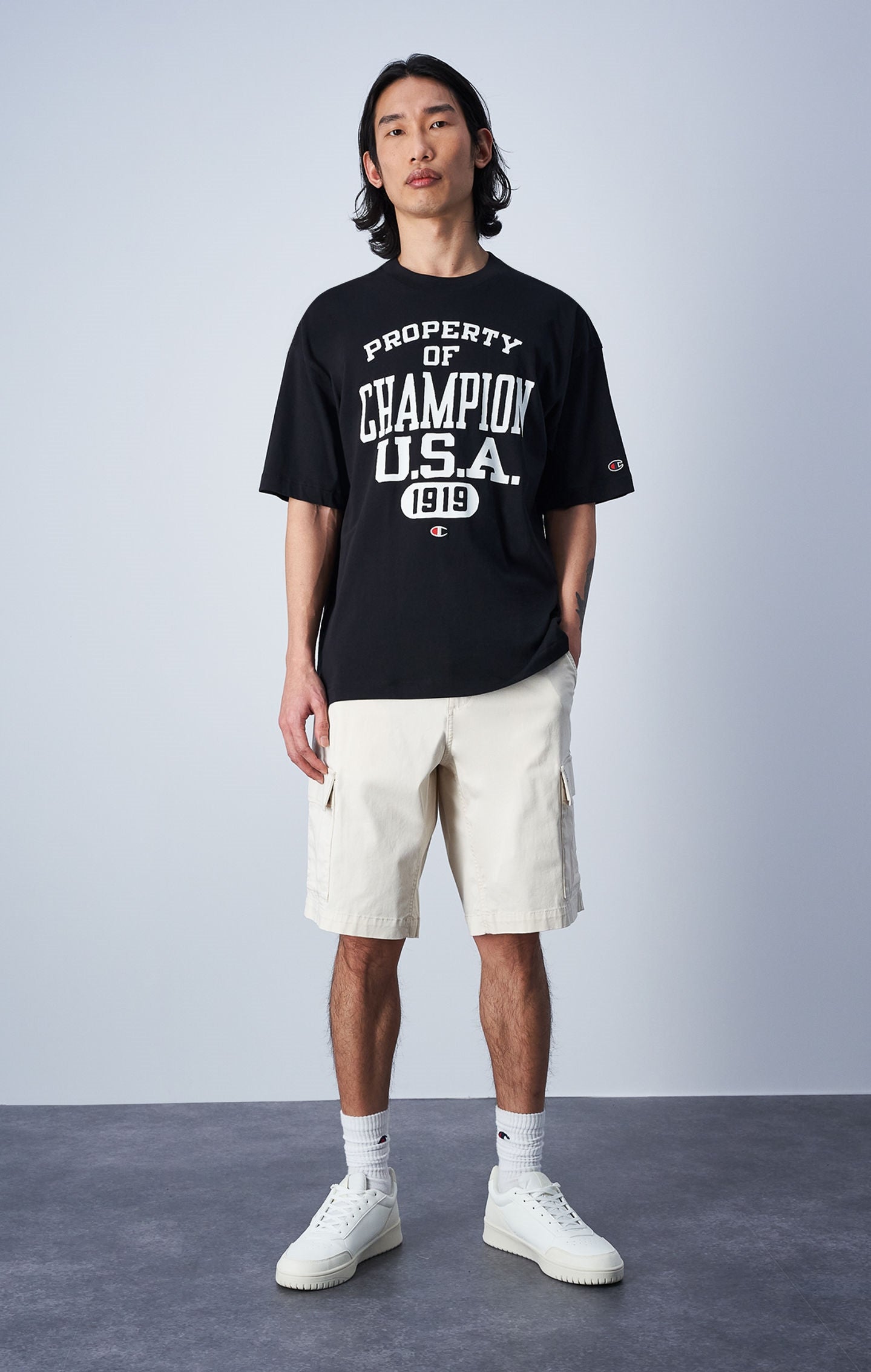 Shorts In Twill Elasticizzato College