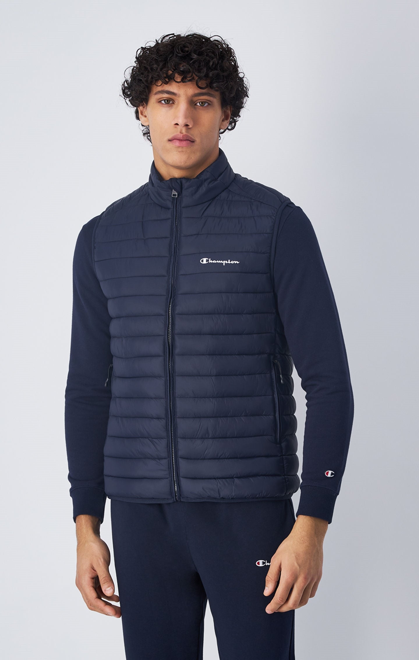 Gilet Imbottito Con Logo Champion