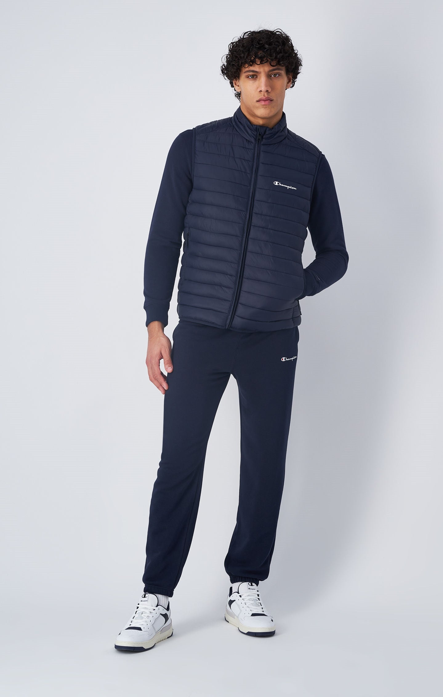 Gilet Imbottito Con Logo Champion