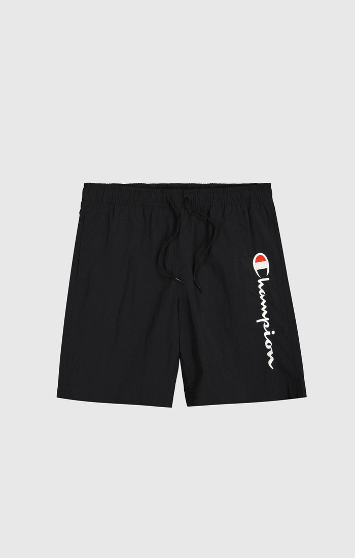 Short de plage avec grand logo