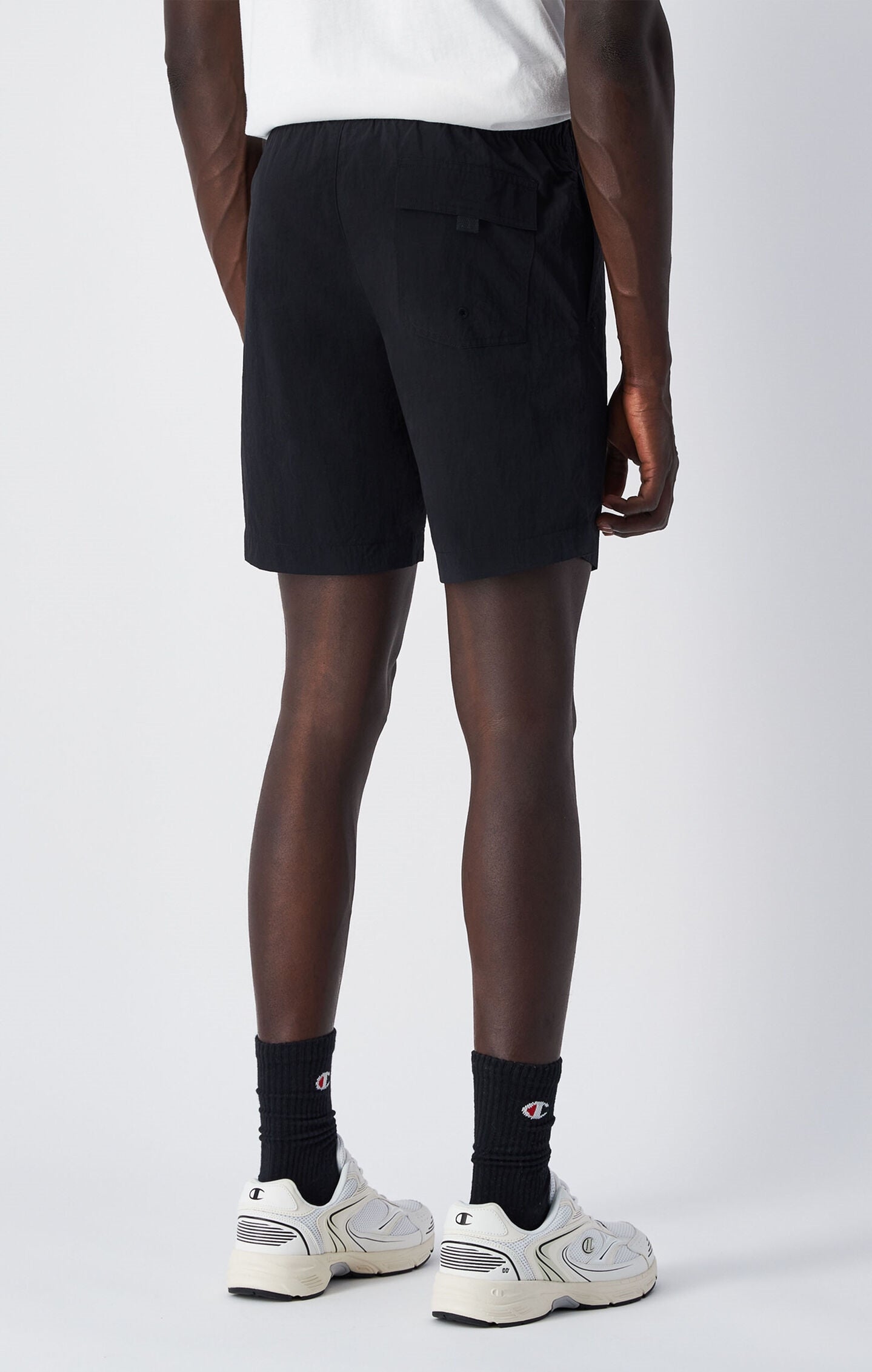 Short de plage avec grand logo