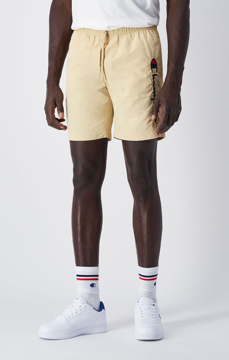 Short de plage avec grand logo