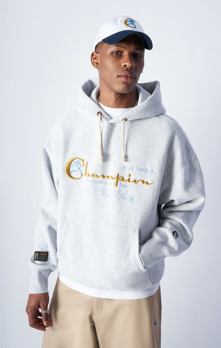 Felpa con Cappuccio Reverse Weave Archive