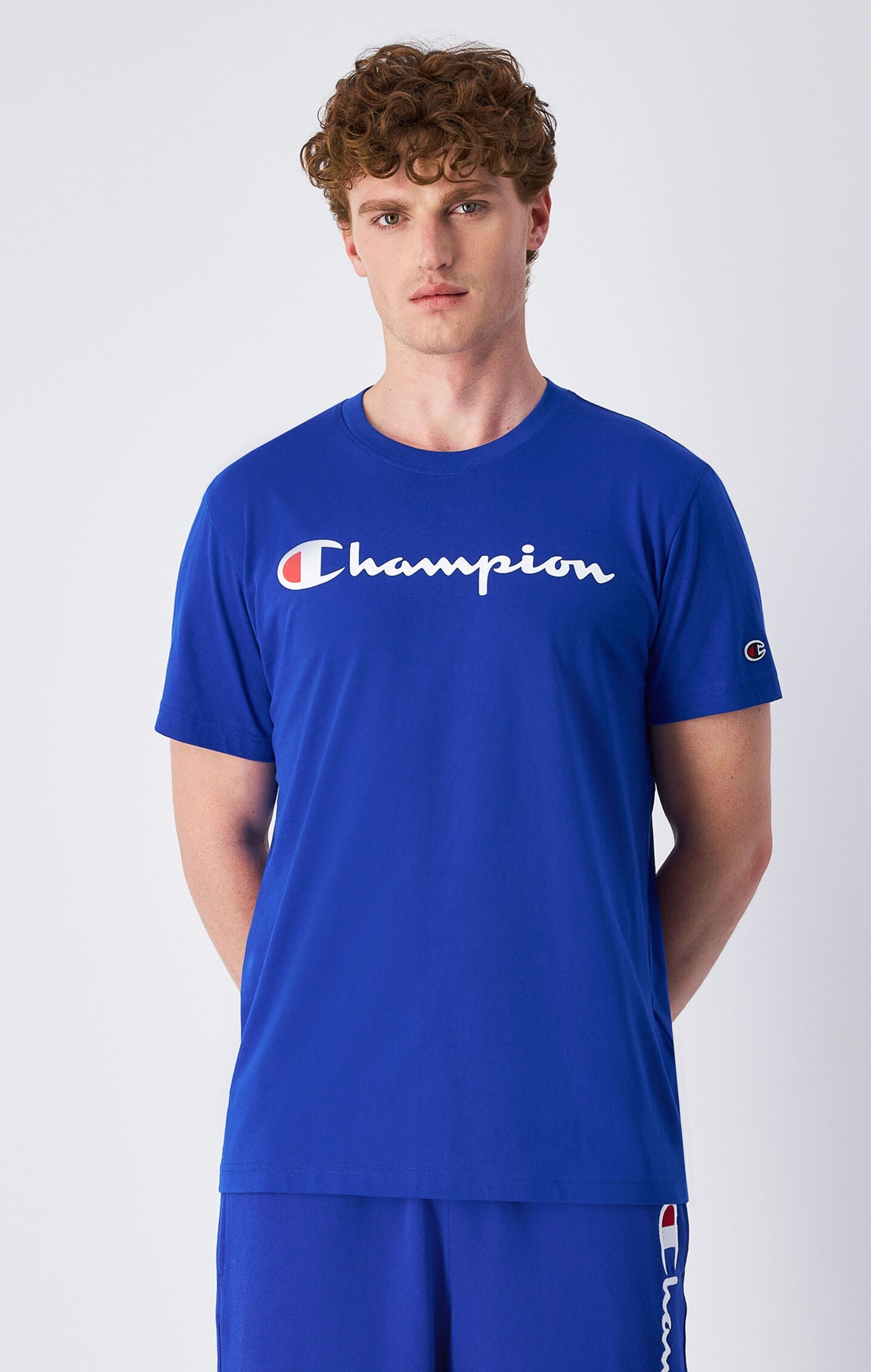 T-shirt en jersey de coton avec grand logo