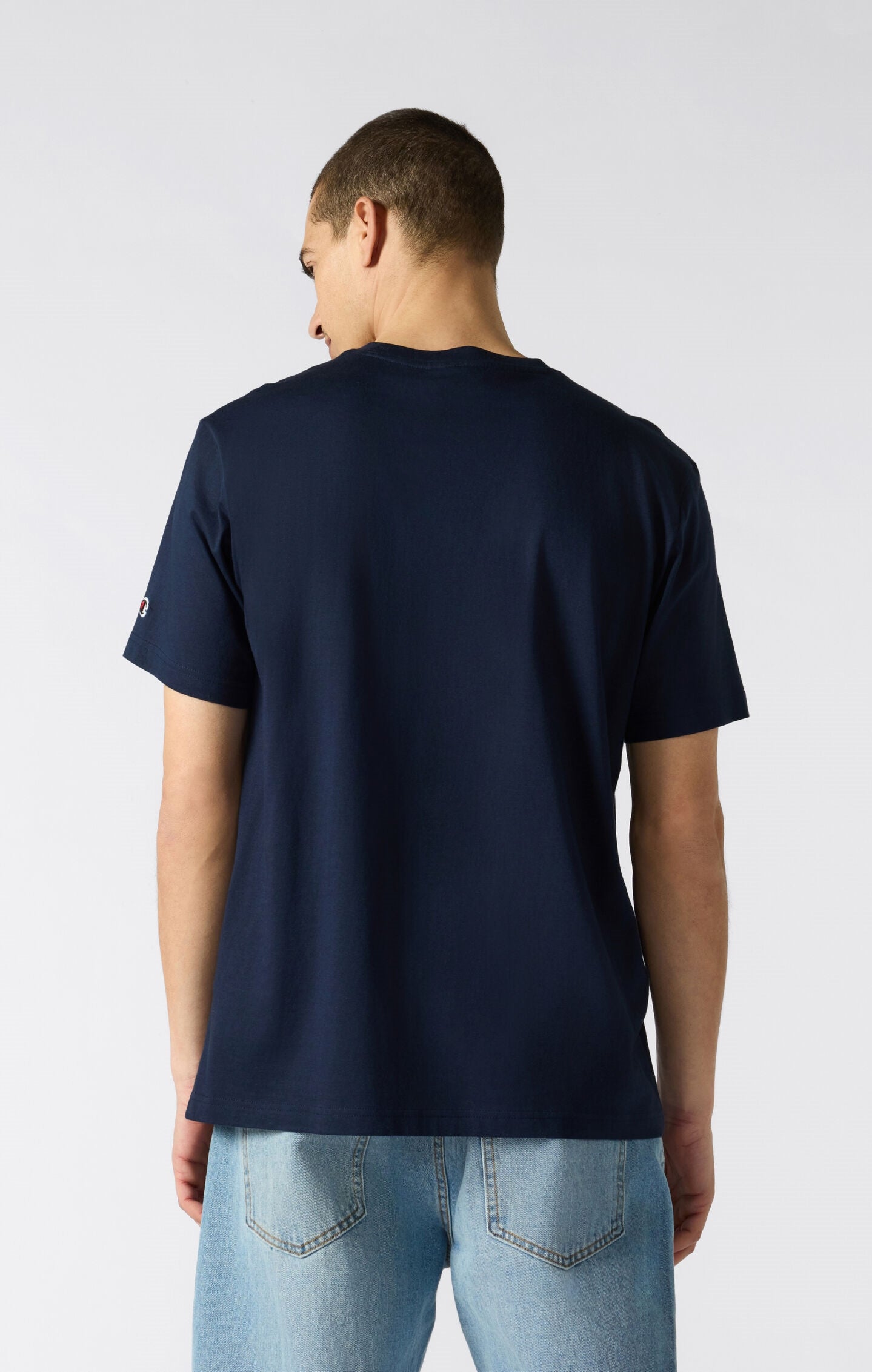 T-shirt in jersey di cotone con logo piccolo