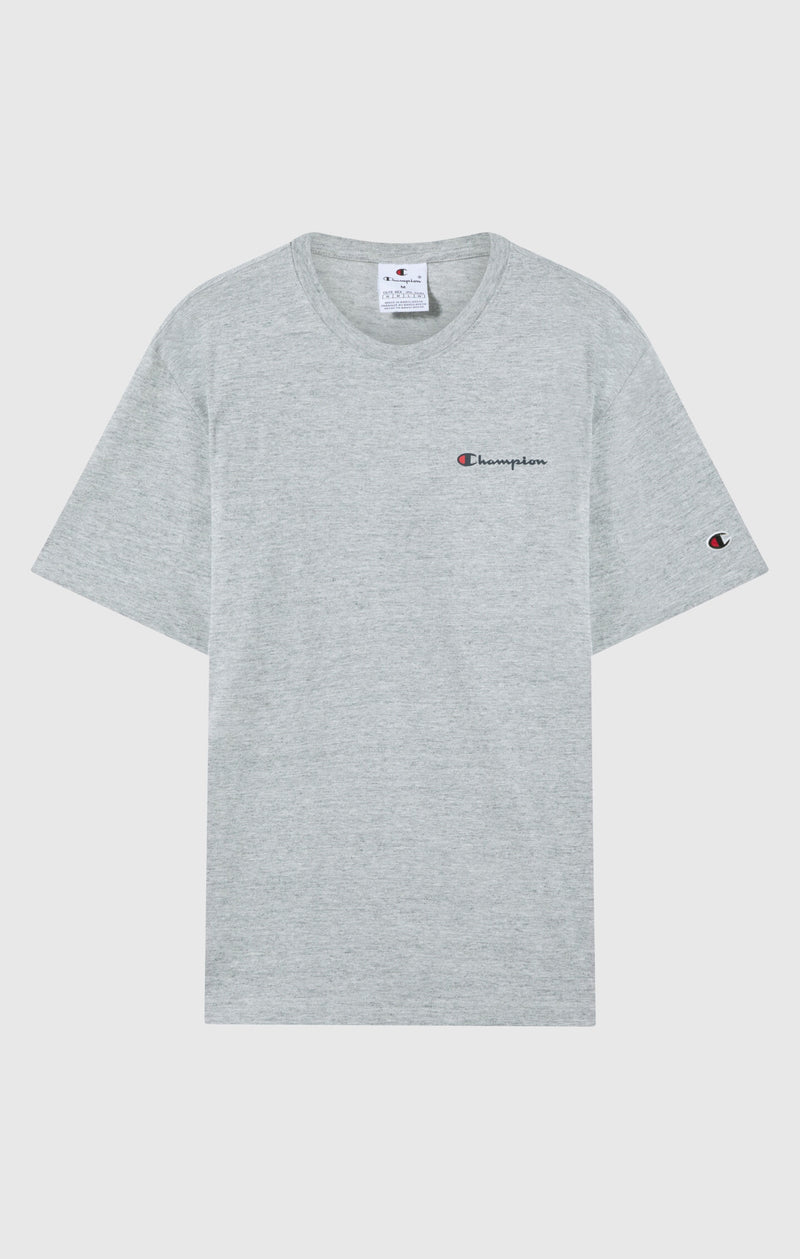 Camiseta de punto de algodón con logotipo pequeño