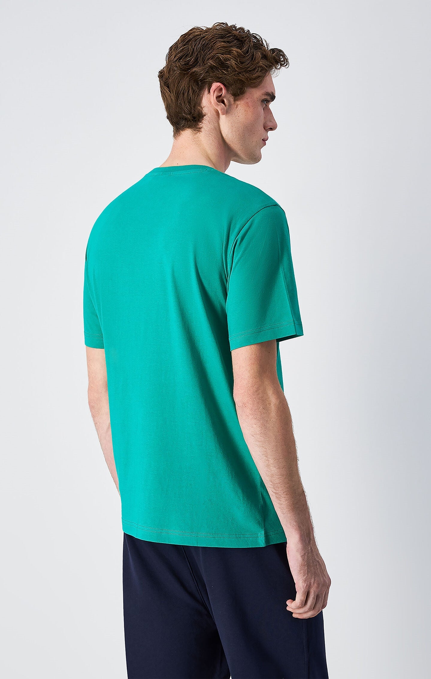 T-shirt in jersey di cotone con logo piccolo