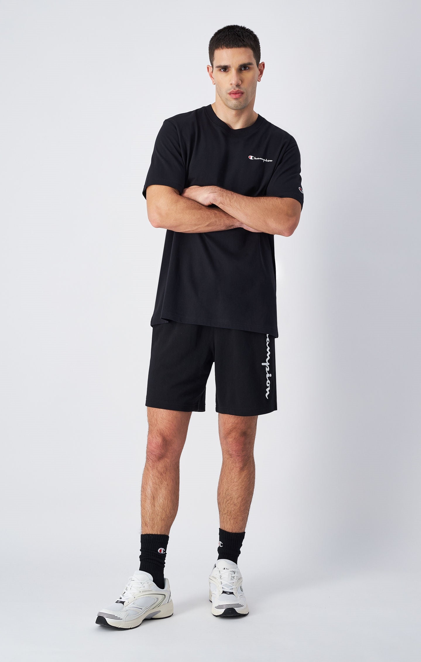 T-shirt in jersey di cotone con logo piccolo