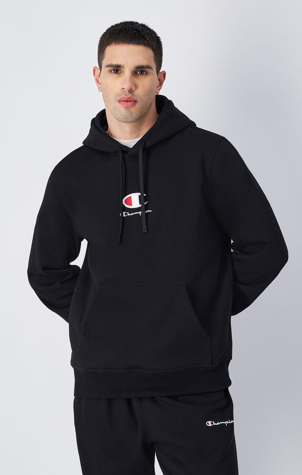 Hoodie aus Fleece-Stoff mit großem C-Logo
