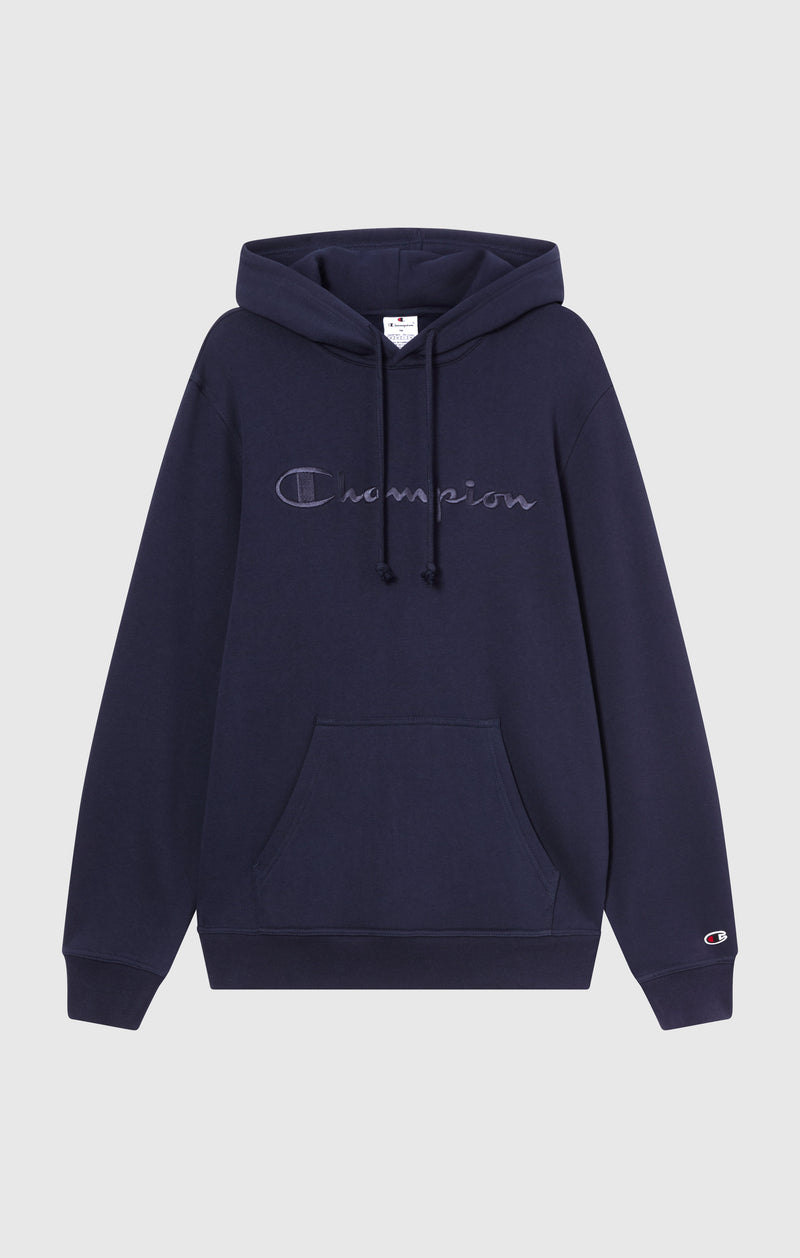 Men’s Fleece Hoodie with Big Embroidered Logo Icons
