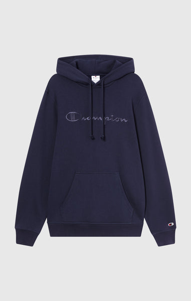Men’s Fleece Hoodie with Big Embroidered Logo Icons