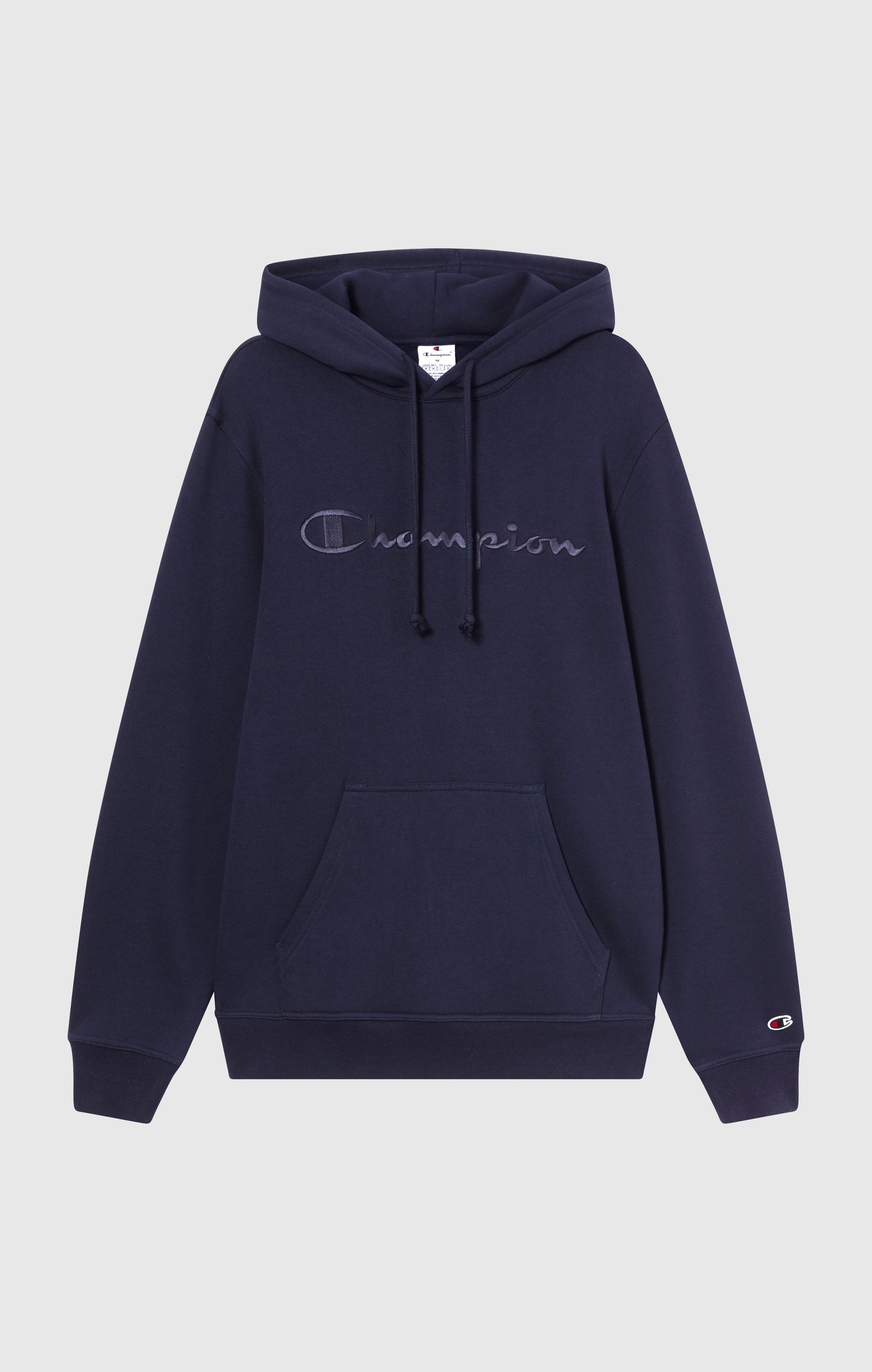 Men’s Fleece Hoodie with Big Embroidered Logo Icons