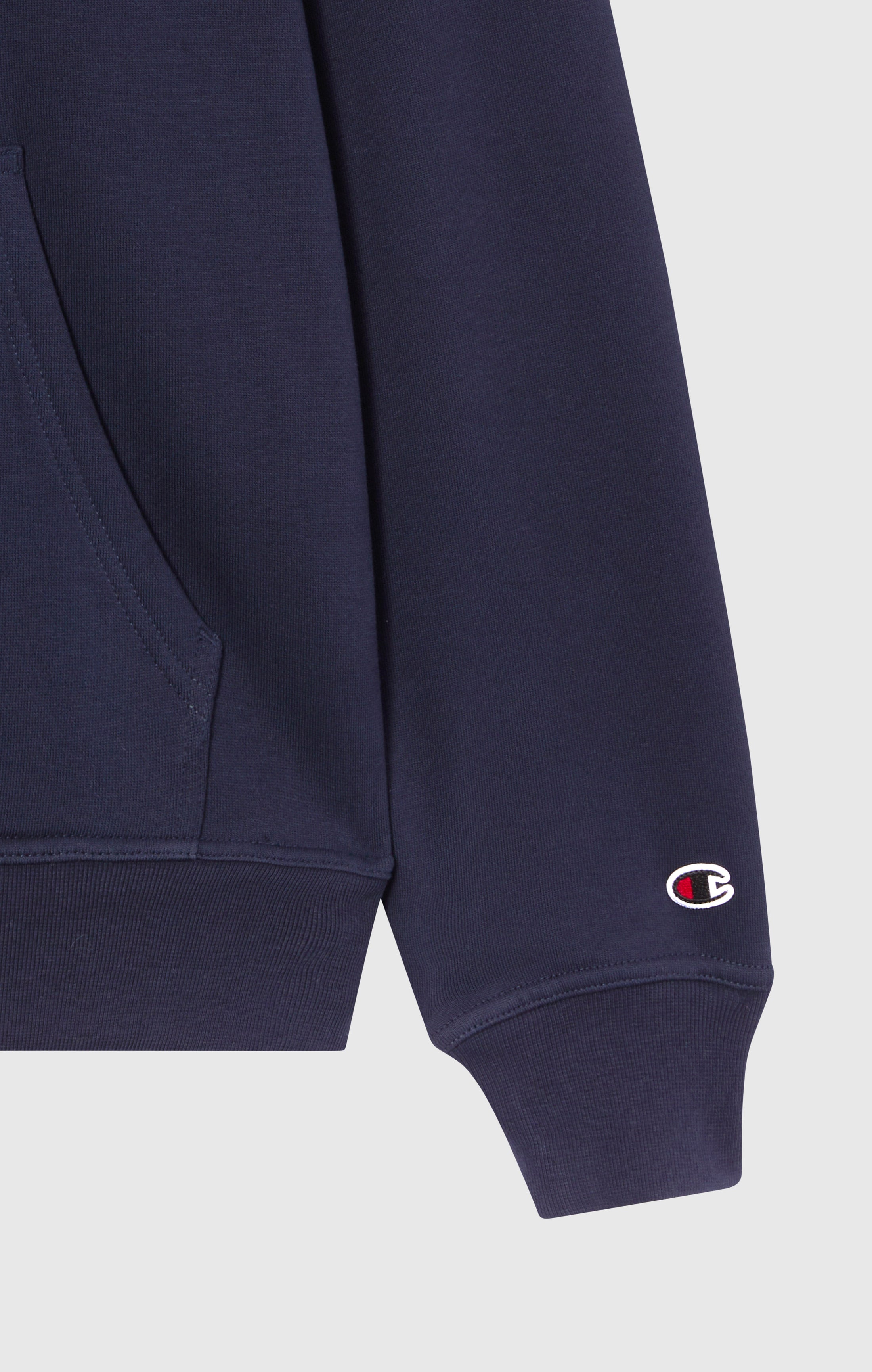 Men’s Fleece Hoodie with Big Embroidered Logo Icons