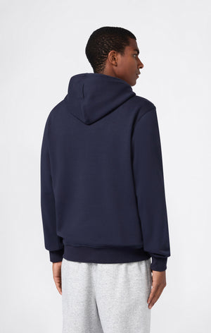 Men’s Fleece Hoodie with Big Embroidered Logo Icons