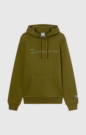 Men’s Fleece Hoodie with Big Embroidered Logo Icons