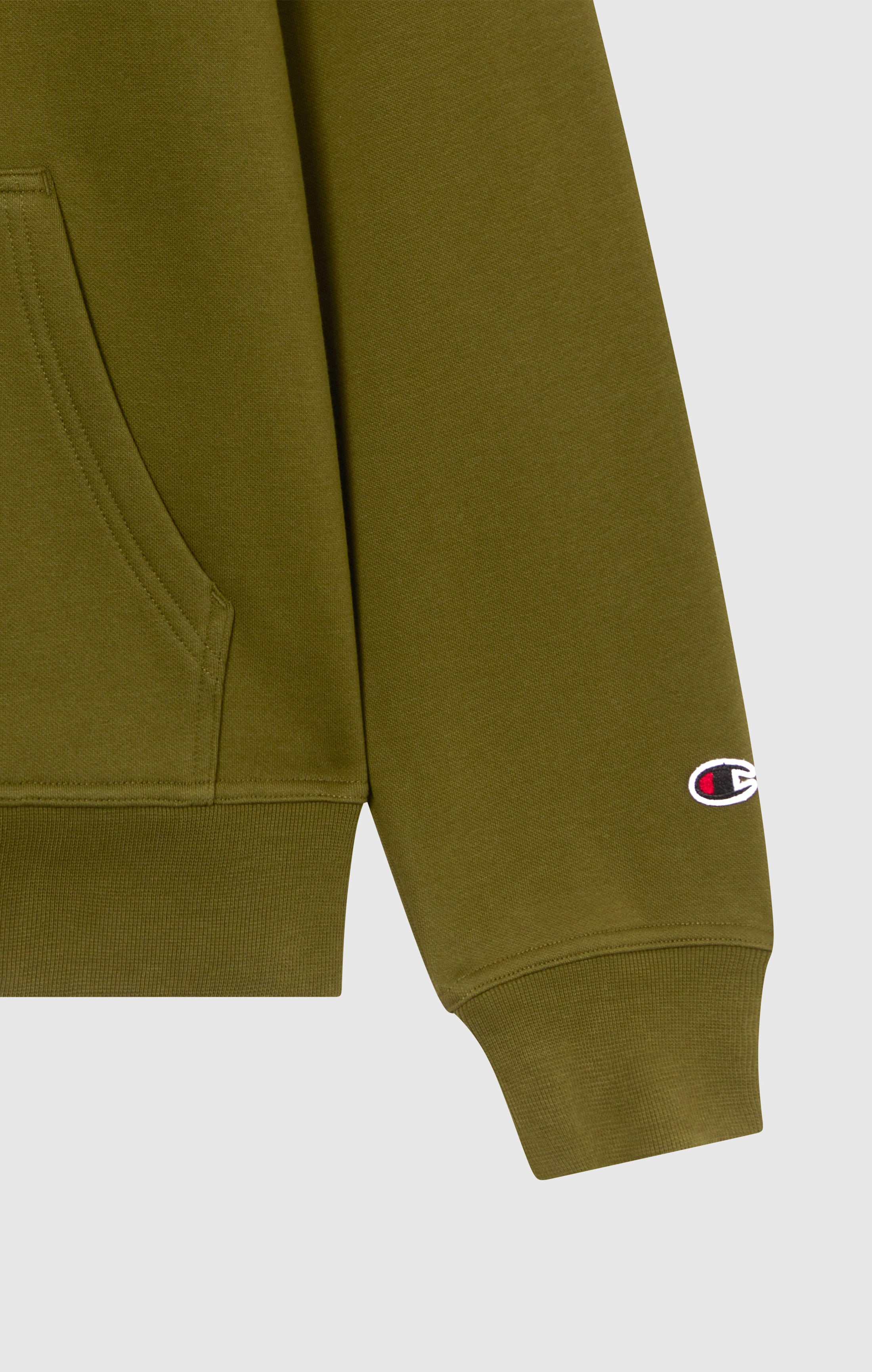 Men’s Fleece Hoodie with Big Embroidered Logo Icons