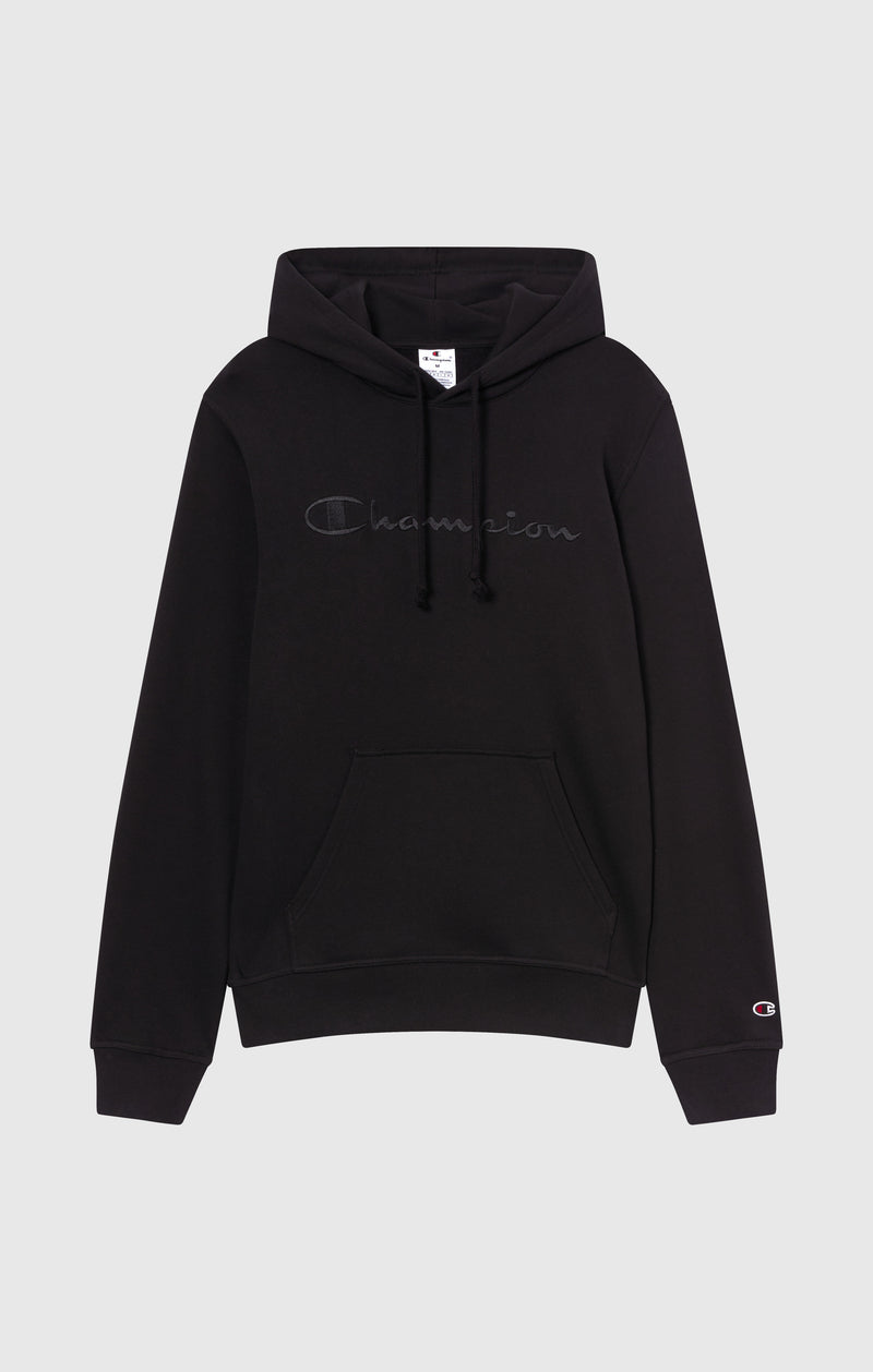 Men’s Fleece Hoodie with Big Embroidered Logo Icons
