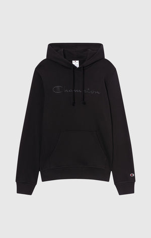 Men’s Fleece Hoodie with Big Embroidered Logo Icons