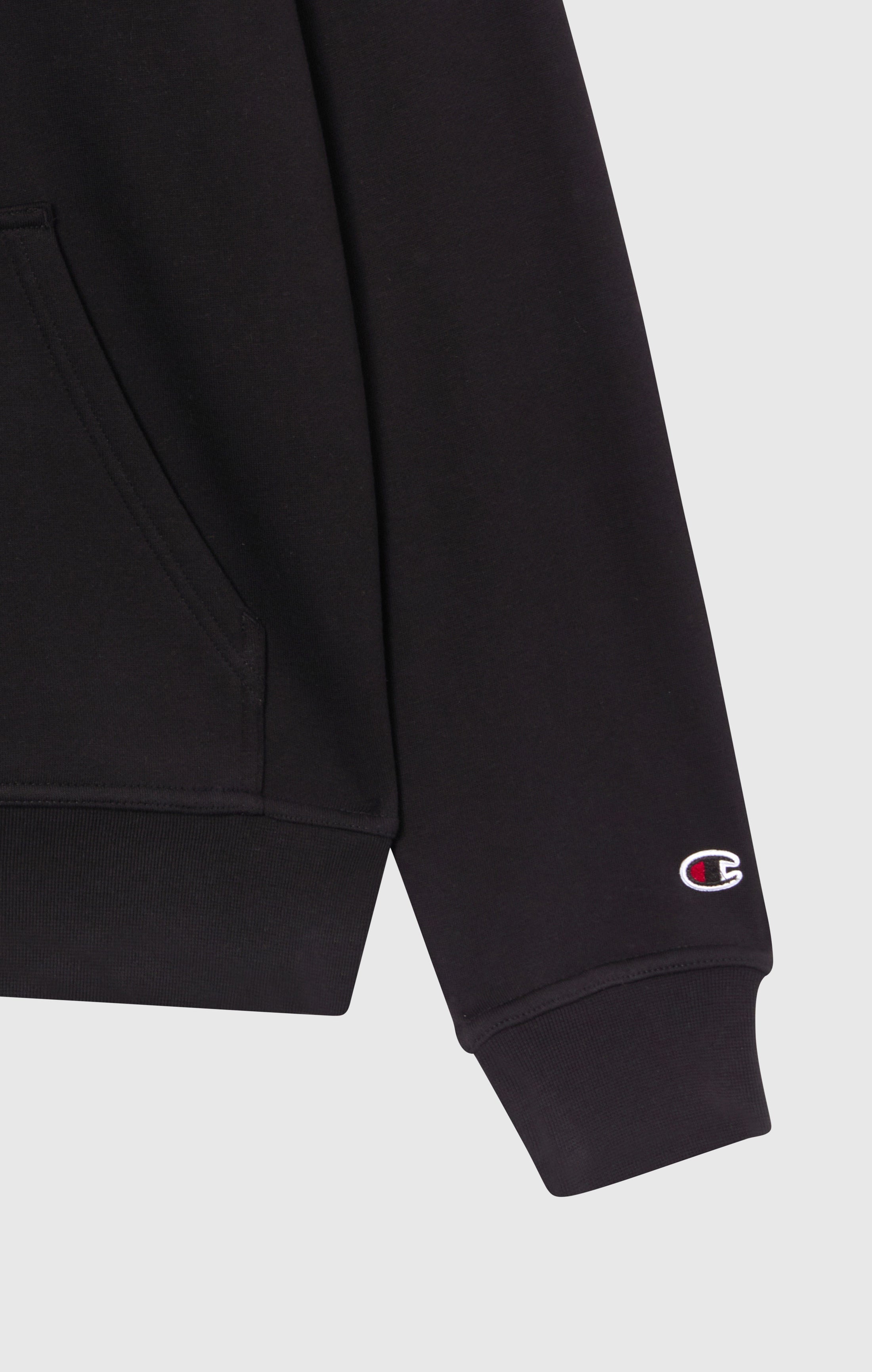 Men’s Fleece Hoodie with Big Embroidered Logo Icons