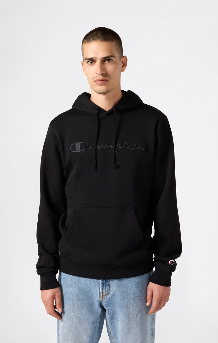 Herren Fleece-Kapuzenpullover mit Großem Gesticktem Logo Icons