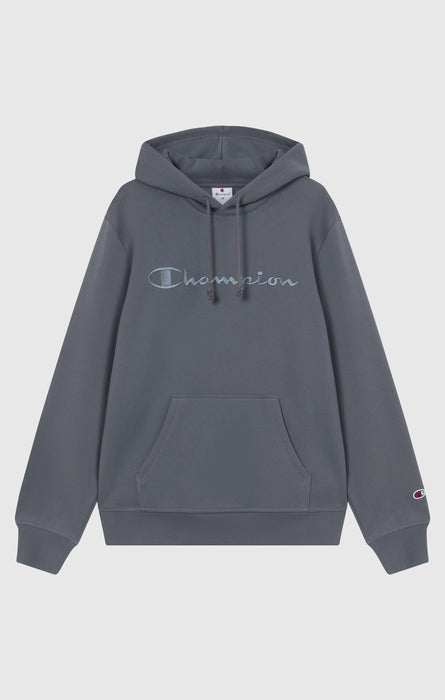 Felpa Uomo con Cappuccio e Interno Felpato con Maxi Logo Ricamato Icons