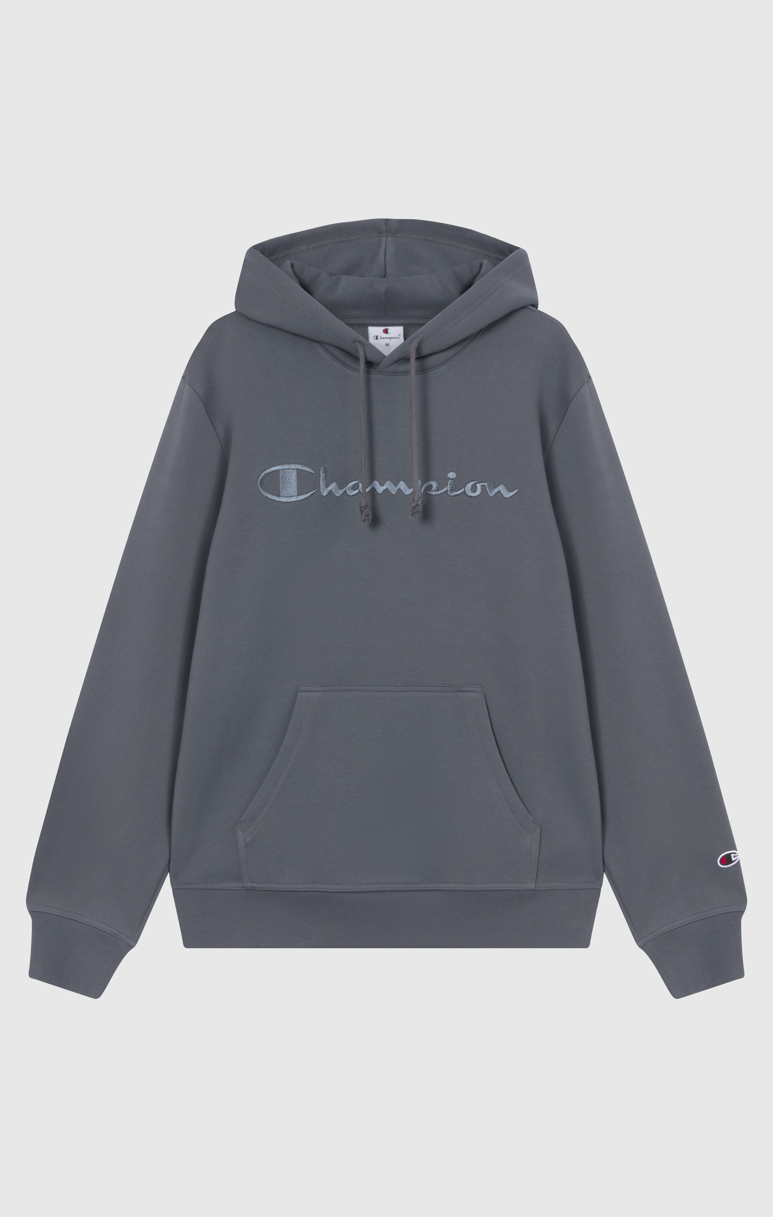 Men’s Fleece Hoodie with Big Embroidered Logo Icons
