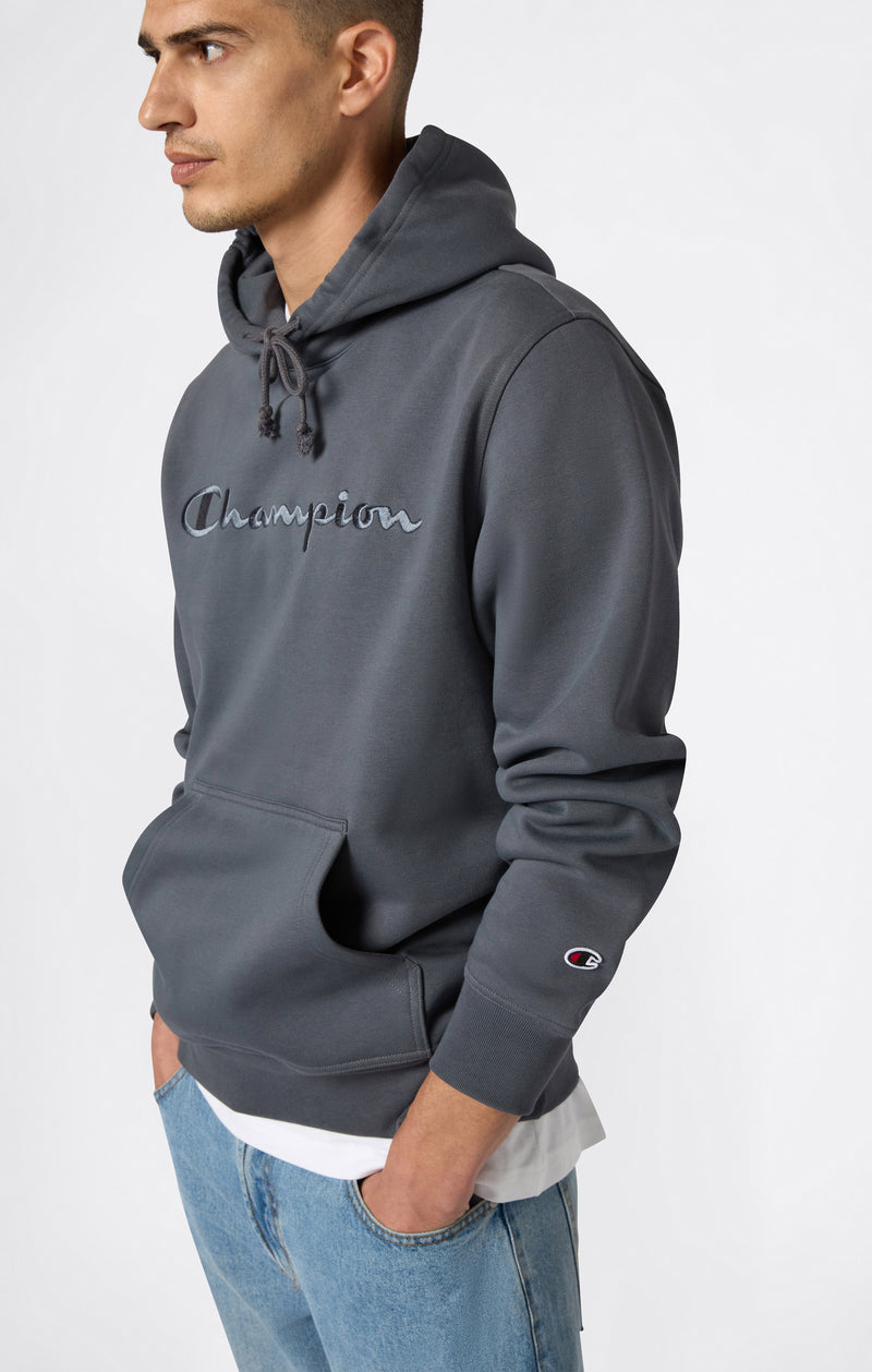 Sweat Homme à Capuche avec Doublure Polaire et Grand Logo Brodé Icons