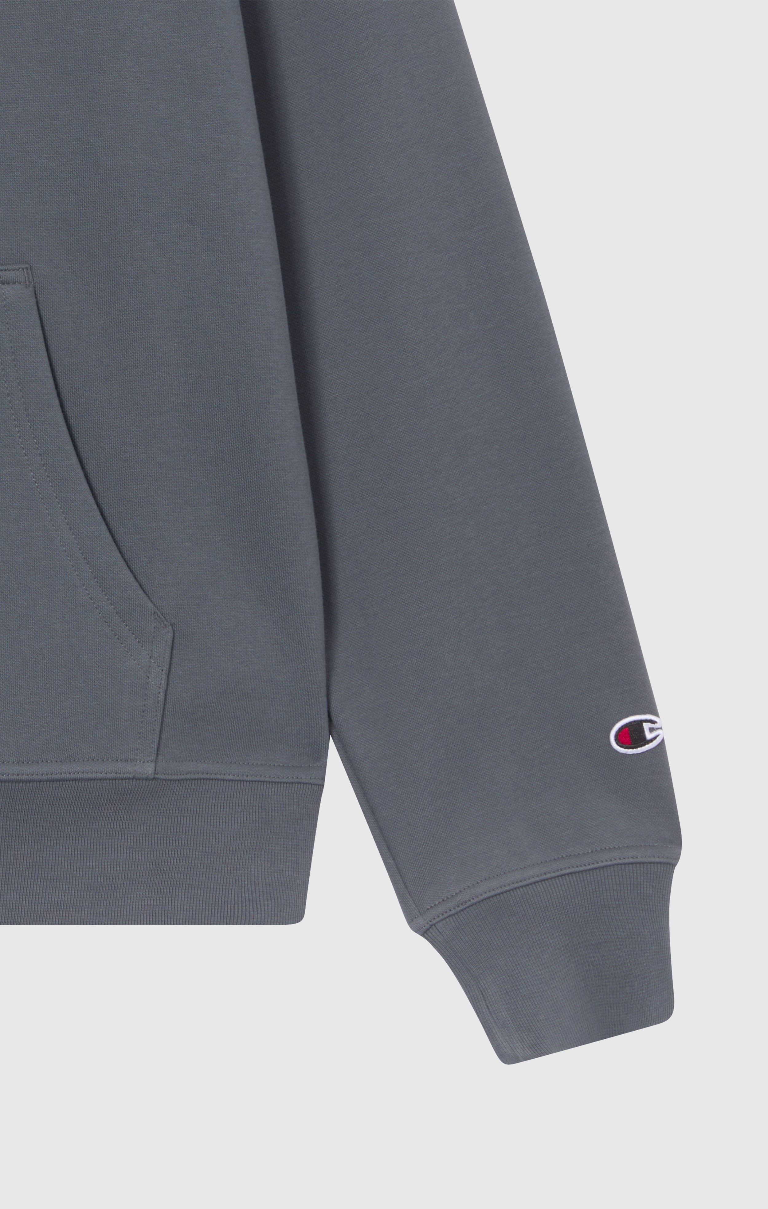 Men’s Fleece Hoodie with Big Embroidered Logo Icons