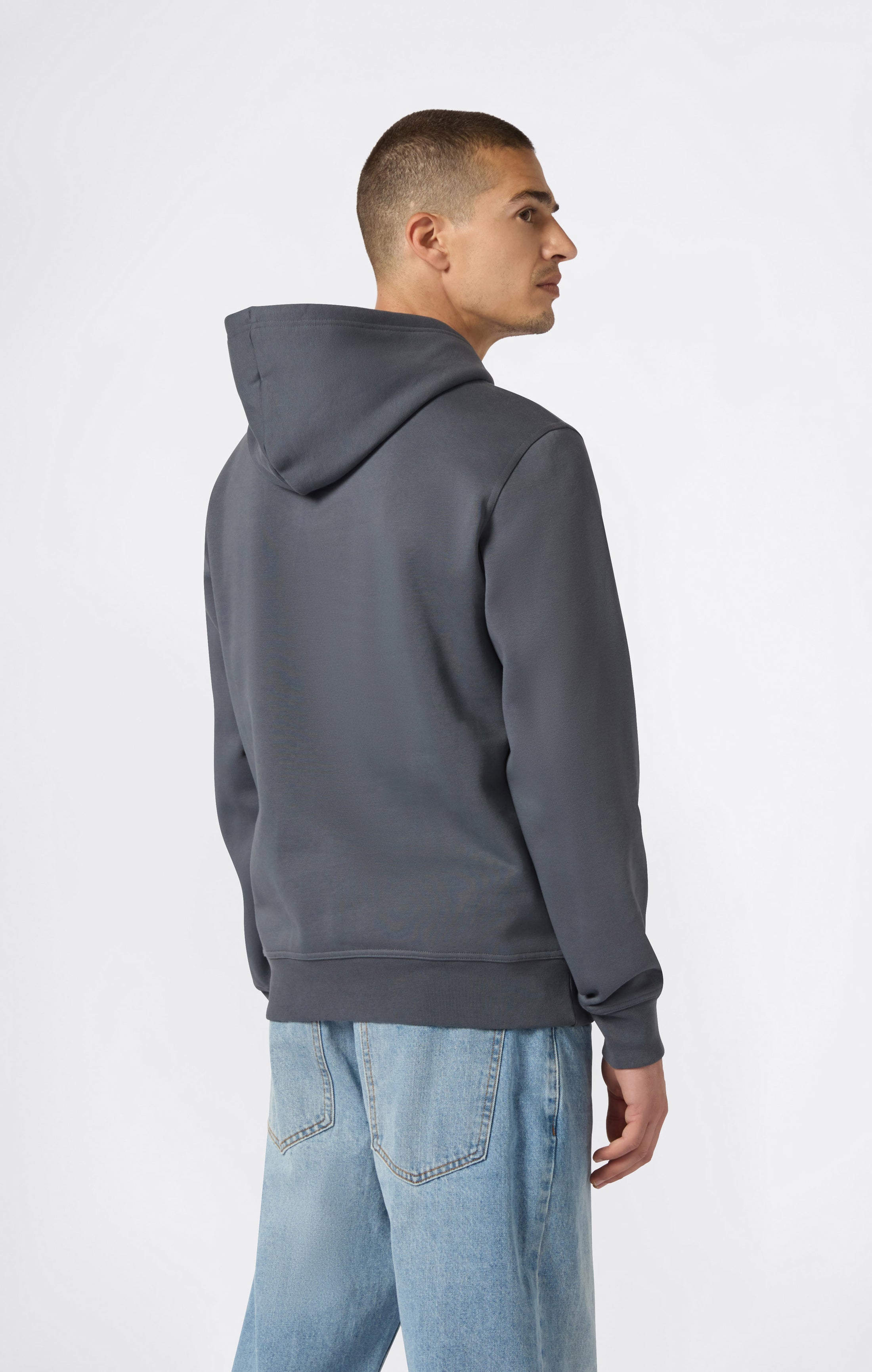 Sweat Homme à Capuche avec Doublure Polaire et Grand Logo Brodé Icons