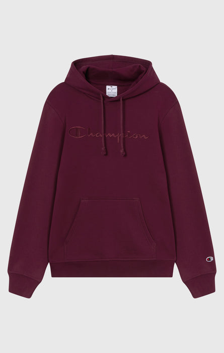 Felpa Uomo con Cappuccio e Interno Felpato con Maxi Logo Ricamato Icons